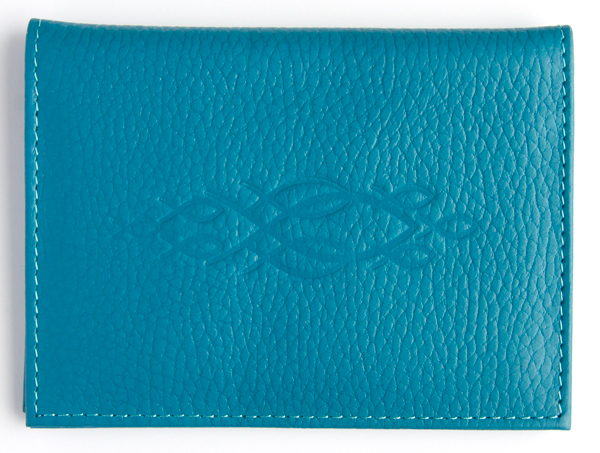 Обложка на автодокументы+паспорт из натуральной кожи "Стайка рыбок" (цвет в ассортименте)