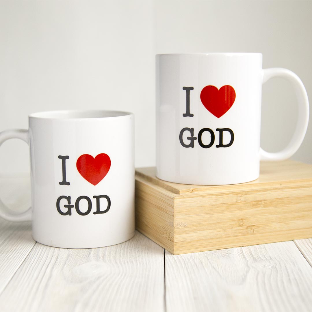 Кружка «I love God» (сердце)