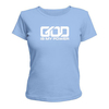 Женская футболка - GOD is my power (Бог моя сила) - голубая