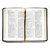 Библия (14,3х22см, натуральная кожа, чёрный с прожилками, надпись "Библия", золотой обрез, 2 закладки, слова Иисуса выделены жирным, средний шрифт)