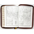 Библия (18x24,3см, натуральная кожа, коричневый, "Руки молящегося", индексы, золотой обрез, 2 закладки, слова Иисуса выделены жирным, крупный шрифт)