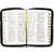 Библия (18x24,3см, натуральная кожа, черный пятнистый, надпись "Библия" с вензелем,индексы,  золотой обрез, 2 закладки, слова Иисуса выделены жирным, крупный шрифт)