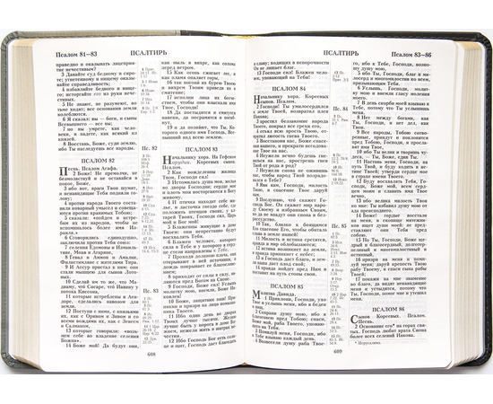 Библия каноническая с параллельными местами (Колос, черный-серый, золотой обрез)