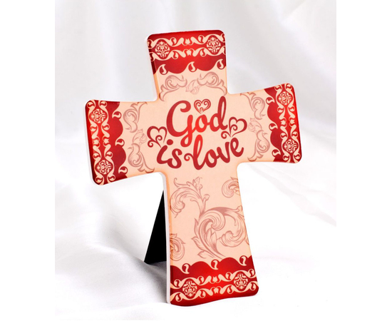 Крест керамический - God is love