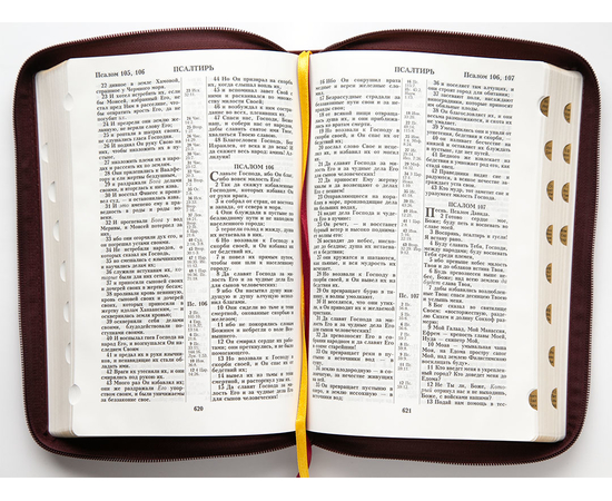 Библия ( 18х24см, натуральная кожа, бордовый, виноградная лоза, надпись "Библия", золотой обрез, индексы, 2 закладки, крупный шрифт)