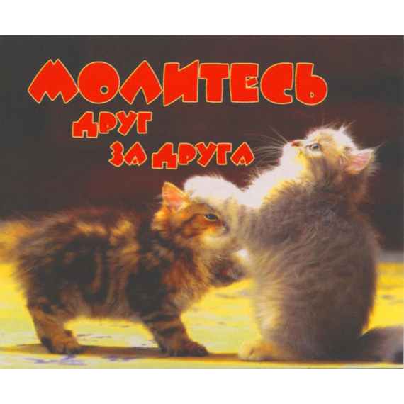 Молитесь друг за друга - открытка-карточка 8х9,5