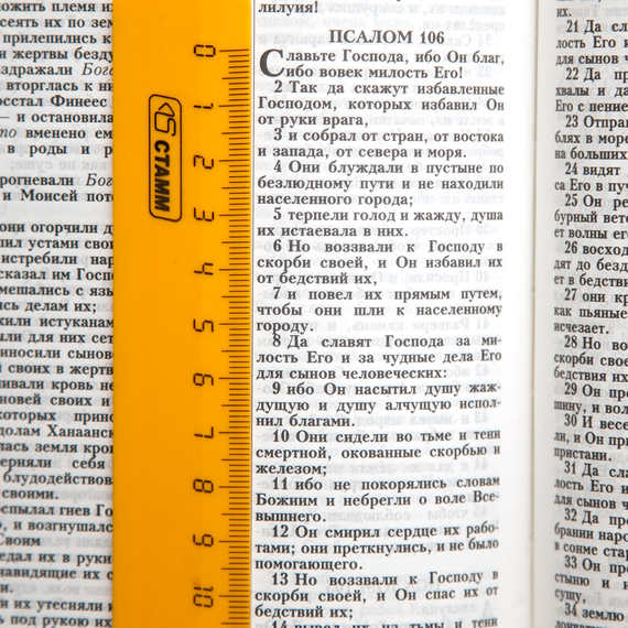 Библия ( 14х21,5см, тв. пер., лаванда, надпись "Библия", молния, 2 закладки, слова Иисуса выделены жирным, крупный шрифт)